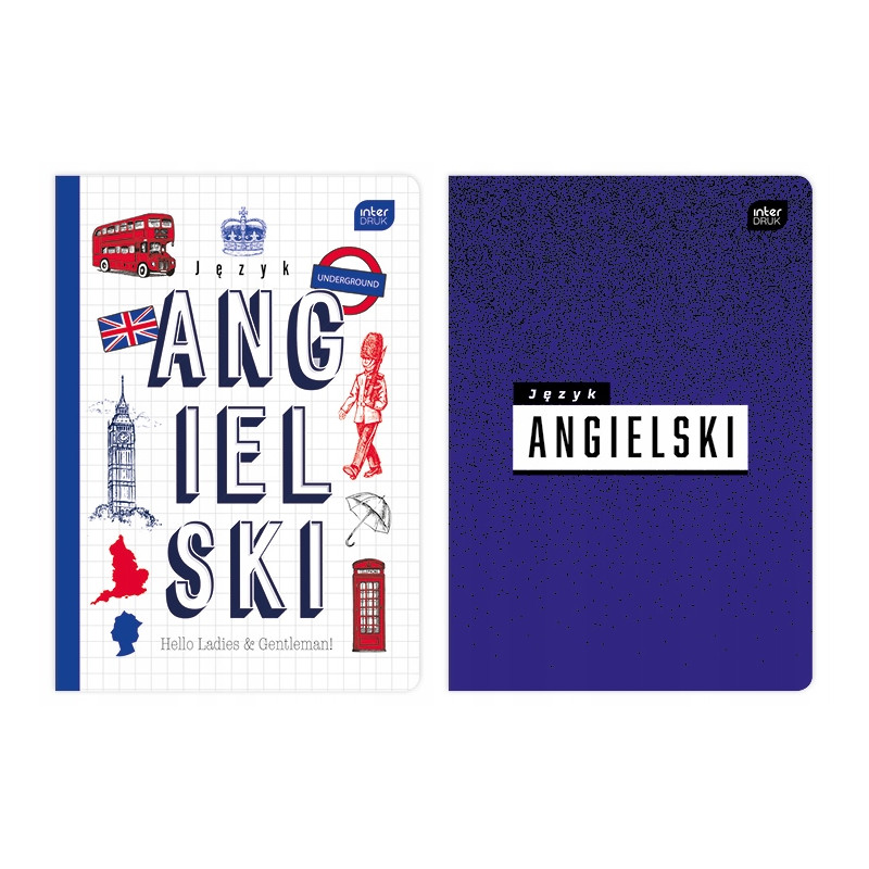 Zeszyt A5 60k kratka JĘZYK ANGIELSKI INTERDRUK