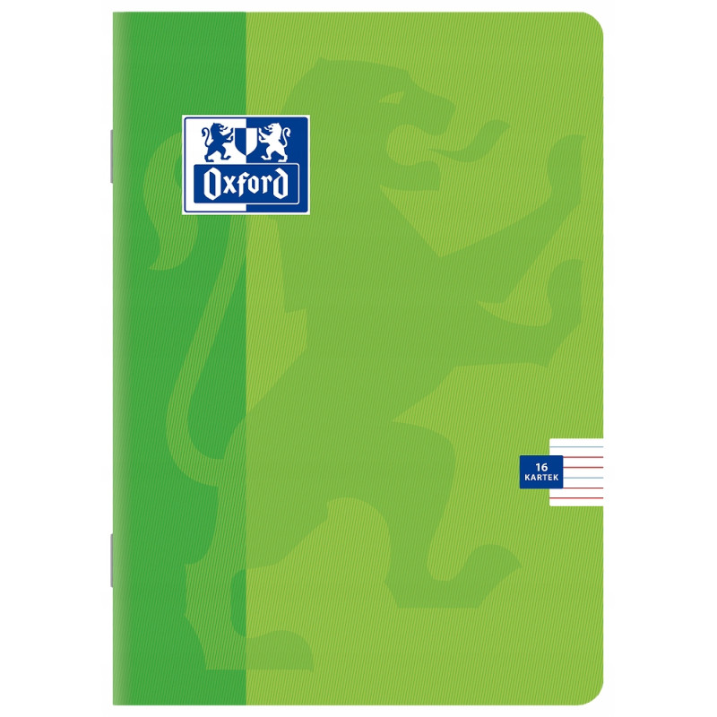 Zeszyt A5 16k 3linia kolorowa 90g 400026764 OXFORD