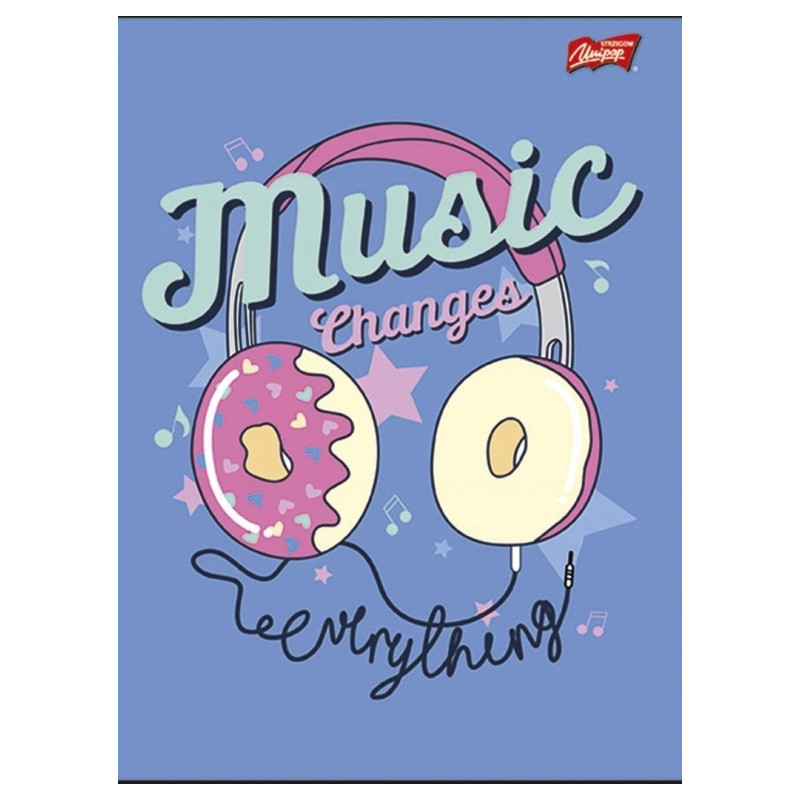 Zeszyt A4 32k linia laminowany MIX chłopięcy UNIPAP