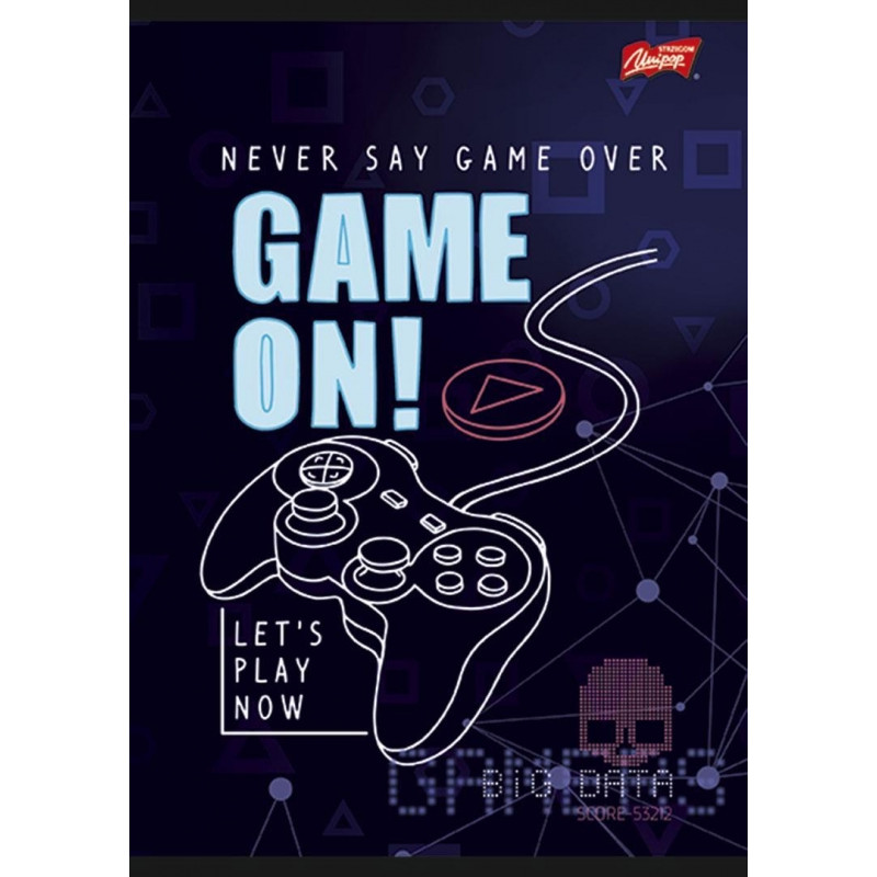 Zeszyt A4 32k linia laminowany MIX chłopięcy UNIPAP