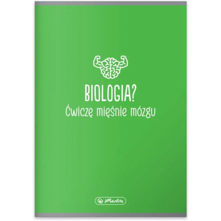 Zeszyt szkolny przedmiotowy A5 60 kartek w kratkę 70g BIOLOGIA 400197997 HERLITZ