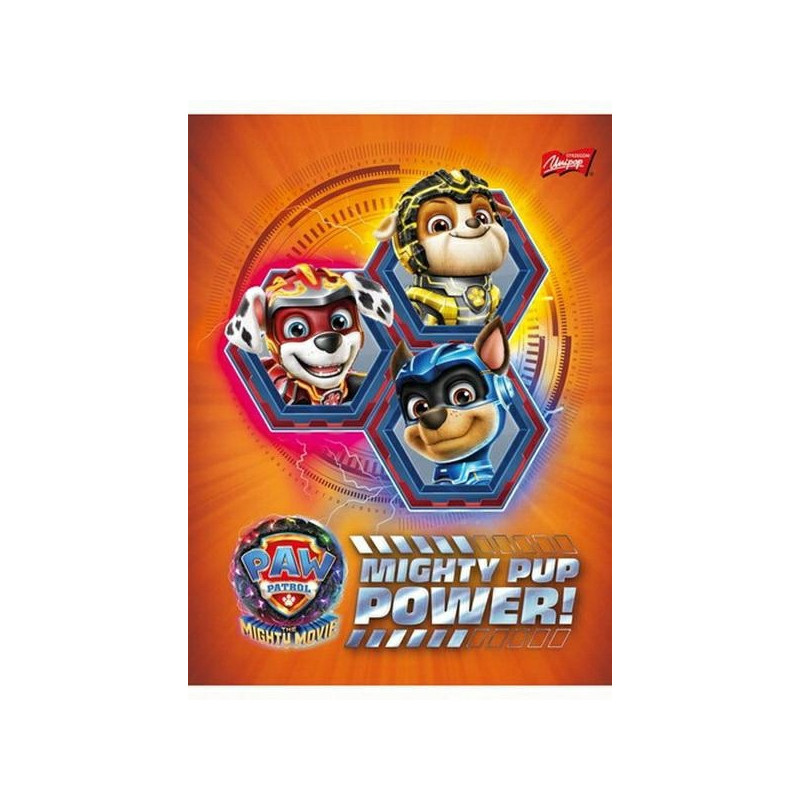 Zeszyt A5 16k kratka 70g PAW PATROL UNIPAP
