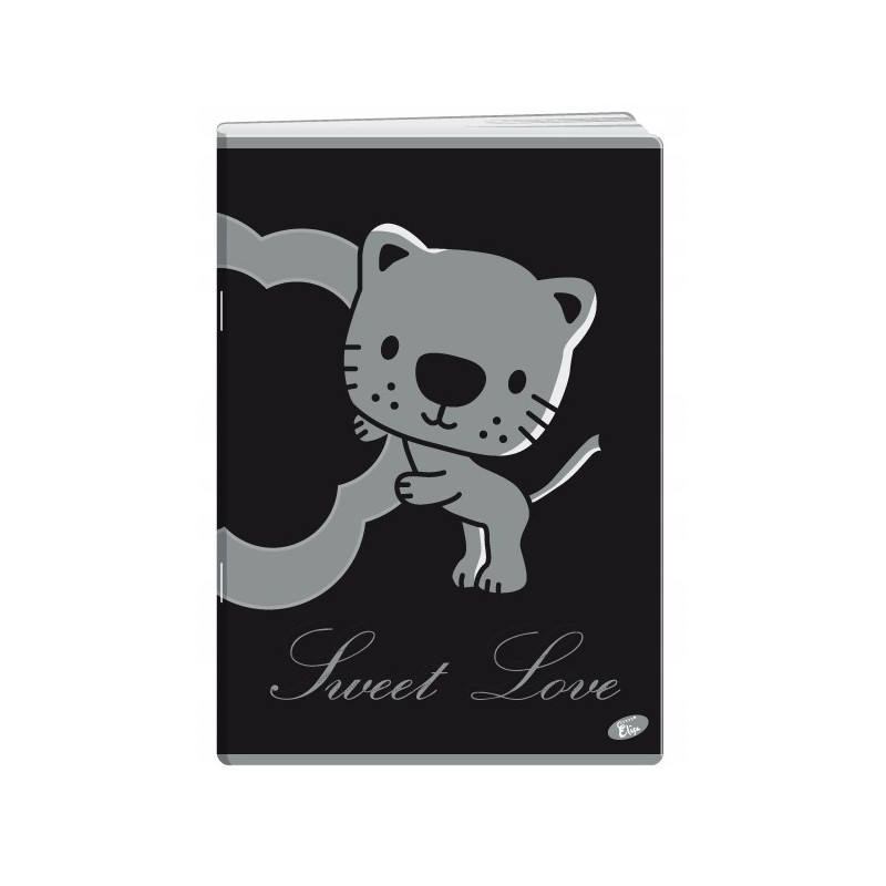 Zeszyt A5 32k kratka okładka miękka SWEET LOVE EL-M8-032-KA5 ELISA