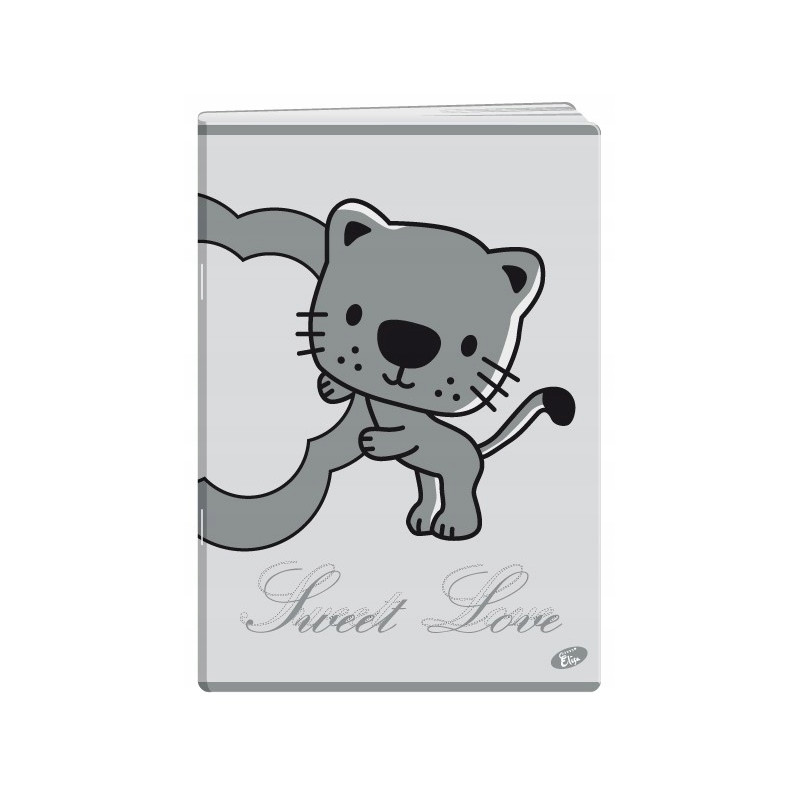 Zeszyt A5 32k kratka okładka miękka SWEET LOVE EL-M8-032-KA5 ELISA