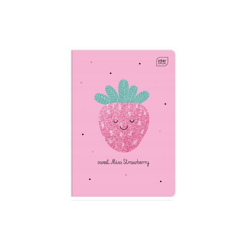 Zeszyt A5 16k 3linia GLITTER dziewczęcy INTERDRUK