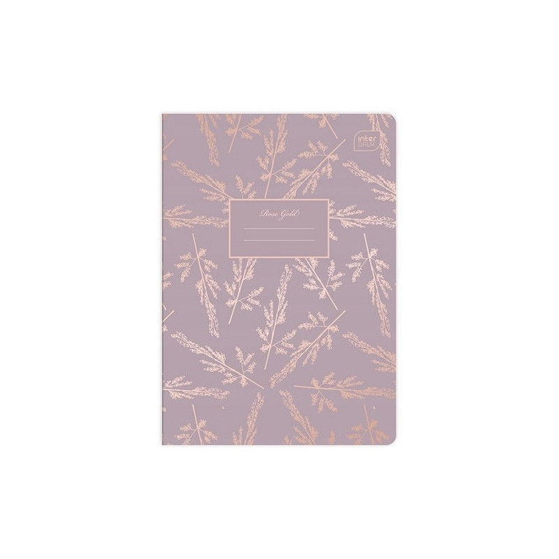 Zeszyt A5 60k linia 70g METALLIC ROSE GOLD INTERDRUK