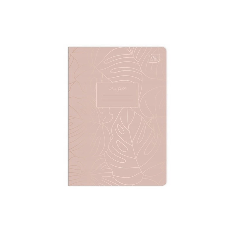 Zeszyt A5 60k linia 70g METALLIC ROSE GOLD INTERDRUK