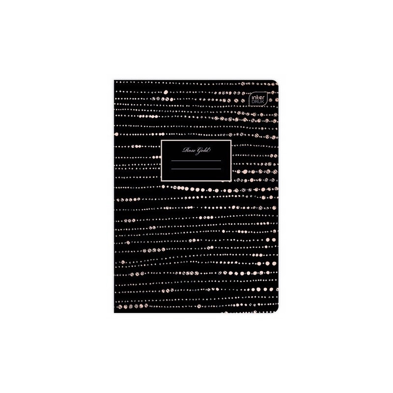 Zeszyt A5 60k linia 70g METALLIC ROSE GOLD INTERDRUK
