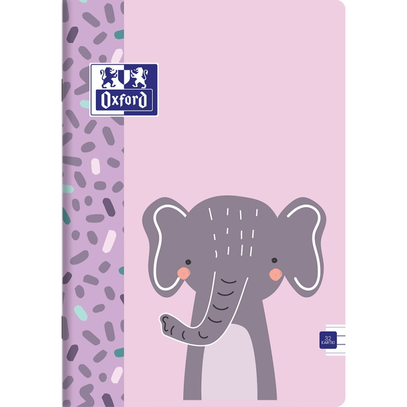 Zeszyt A4 32k 3linia jednokolorwa niebieska KIDS 400175626 OXFORD