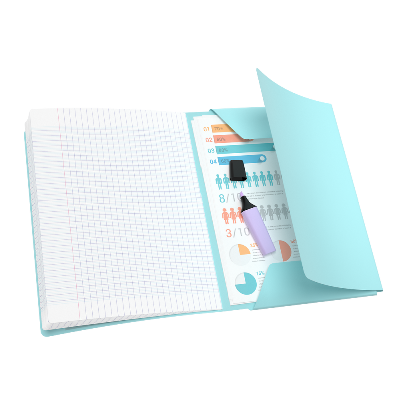 Zeszyt A5 60k kratka margines EASYBOOK PASTEL 3w1 400161235 OXFORD