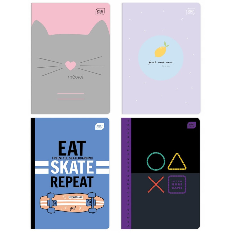 Zeszyt A5 32k linia 70g MIX2 INTERDRUK