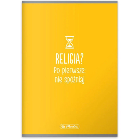 Zeszyt szkolny przedmiotowy A5 60 kartek w kratkę 70g RELIGIA 9577446 HERLITZ