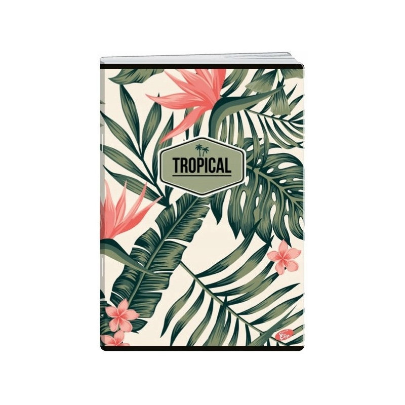 Zeszyt A5 80k kratka okładka miękka TROPICAL EL-M10-080-KA5 ELISA