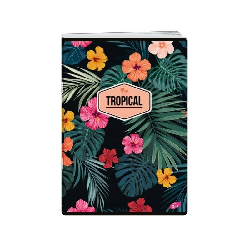 Zeszyt A5 80k kratka okładka miękka TROPICAL EL-M10-080-KA5 ELISA