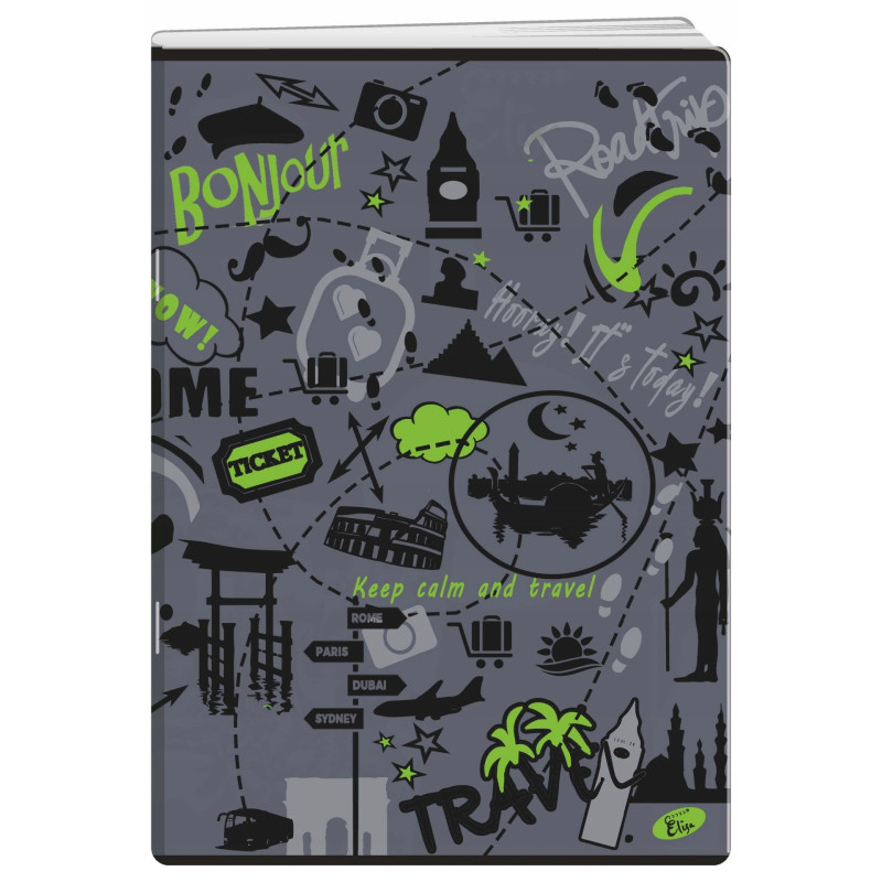 Zeszyt A5 60k kratka okładka miękka SYMBOLS EL-M11-060-KA5 ELISA