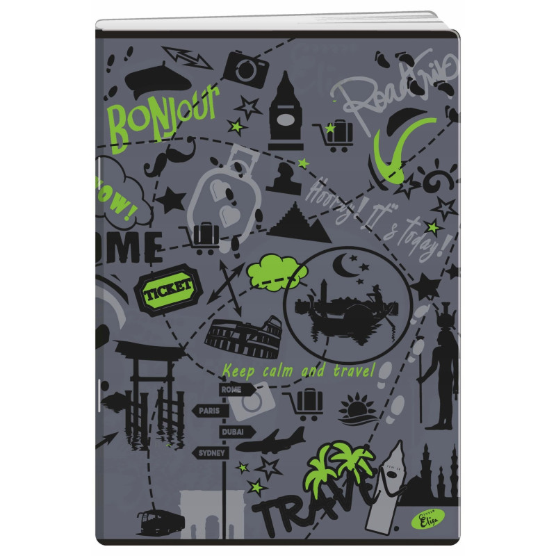 Zeszyt A5 60k linia okładka miękka SYMBOLS EL-M11-060-LA5 ELISA