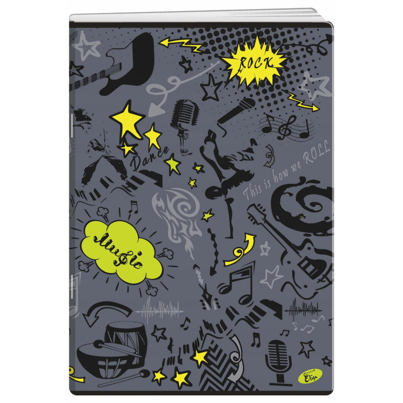 Zeszyt A4 80k kratka okładka miękka SYMBOLS EL-M11-080-KA4 ELISA