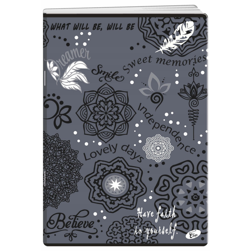 Zeszyt A4 80k kratka okładka miękka SYMBOLS EL-M11-080-KA4 ELISA