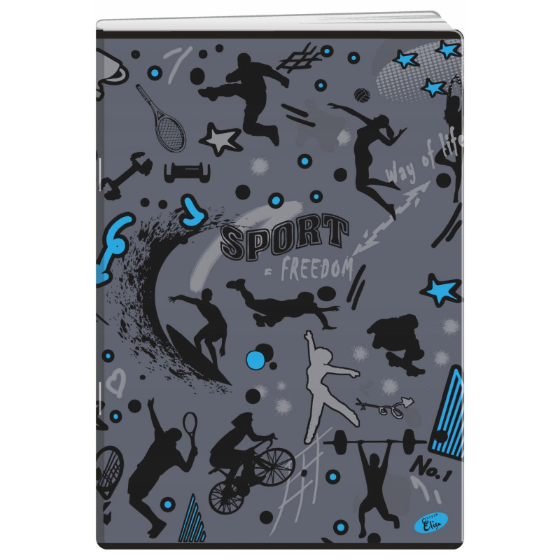 Zeszyt A5 80k linia okładka miękka SYMBOLS EL-M11-080-LA5 ELISA