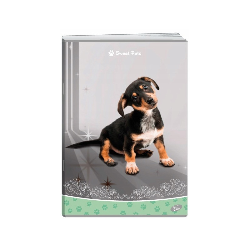 Zeszyt A5 32k kratka okładka miękka SWEET PETS EL-M13-032-KA5 ELISA