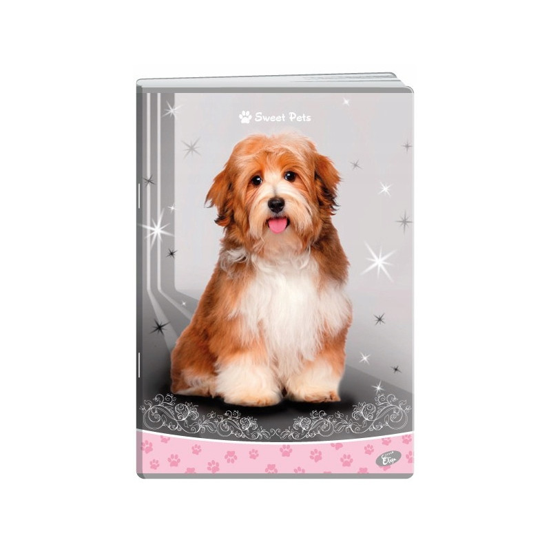 Zeszyt A5 32k kratka okładka miękka SWEET PETS EL-M13-032-KA5 ELISA