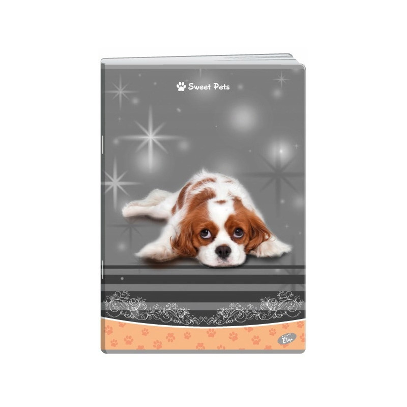 Zeszyt A5 32k kratka okładka miękka SWEET PETS EL-M13-032-KA5 ELISA