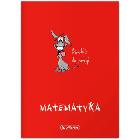 Zeszyt szkolny przedmiotowy A5 60 kartek w kratkę 70g MATEMATYKA 9500011 HERLITZ