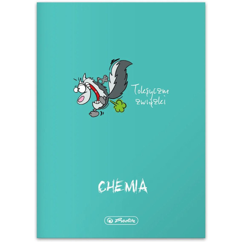 Zeszyt szkolny przedmiotowy A5 60 kartek w kratkę 70g CHEMIA 400198102 HERLITZ