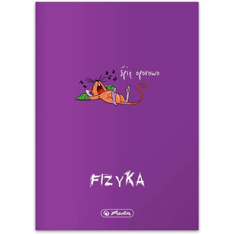 Zeszyt szkolny przedmiotowy A5 60 kartek w kratkę 70g FIZYKA 400198103 HERLITZ