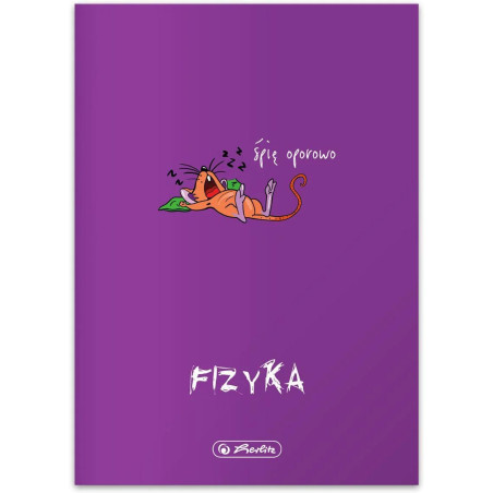 Zeszyt szkolny przedmiotowy A5 60 kartek w kratkę 70g FIZYKA 400198103 HERLITZ