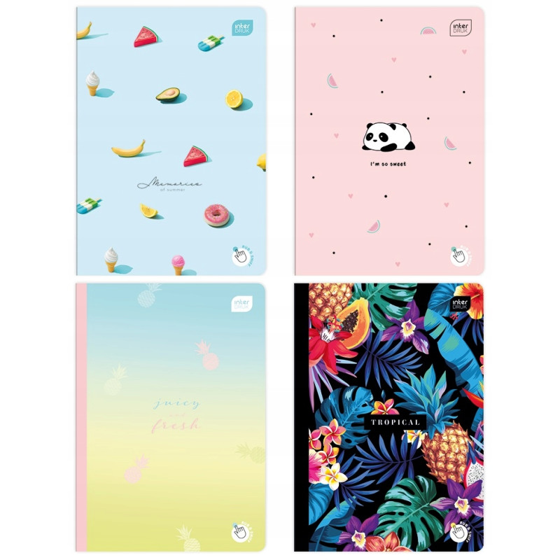 Zeszyt A5 60k kratka 70g ZAPACH TROPIKALNY INTERDRUK