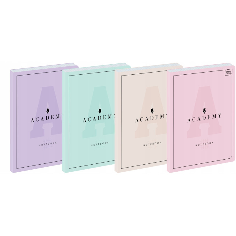 Brulion B5 128 k. kratka M 90g ACADEMY PASTEL