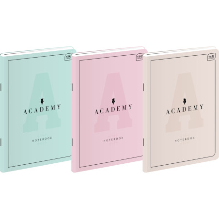 Zeszyt A4 60k kratka M 90g ACADEMY PASTEL