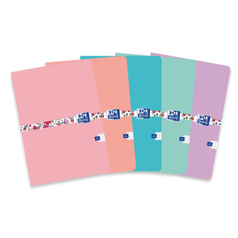 Zeszyt A5 32k kratka 90g FLORAL 400150841 OXFORD