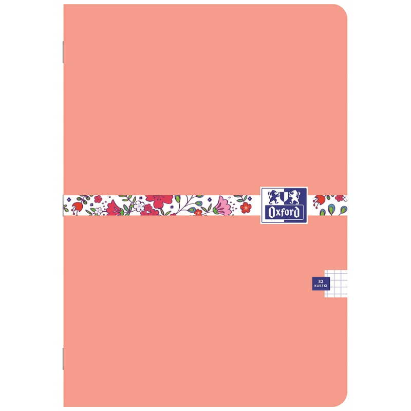 Zeszyt A5 32k kratka 90g FLORAL 400150841 OXFORD