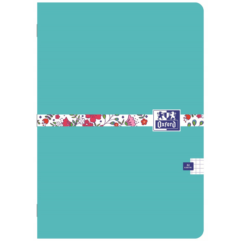 Zeszyt A5 32k kratka 90g FLORAL 400150841 OXFORD