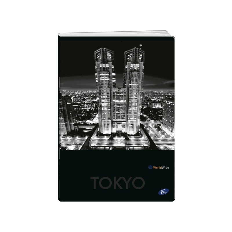 Zeszyt A4 80k kratka okładka miękka CITIES BY NIGHT EL-M1-080-KA4 ELISA