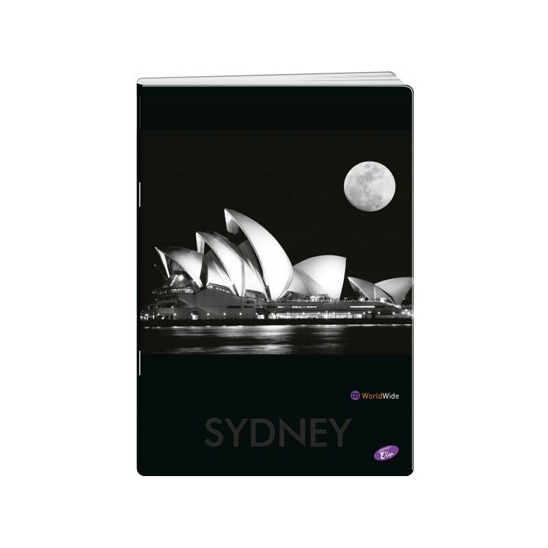 Zeszyt A4 80k kratka okładka miękka CITIES BY NIGHT EL-M1-080-KA4 ELISA