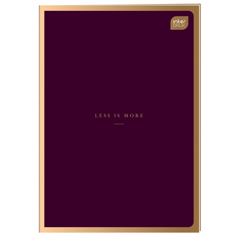 Zeszyt A4 60k kratka 70g METALLIC SATIN GOLD INTERDRUK