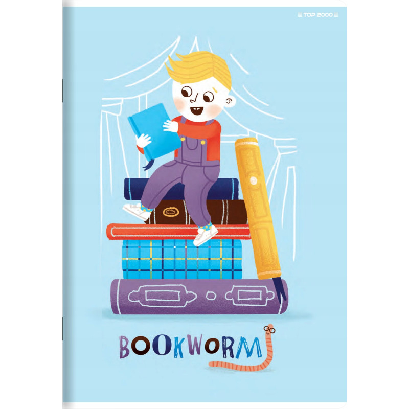 Zeszyt A5 16k linia podwójna kolorowa 70g BOOK/RETRO 400169400 TOP 2000