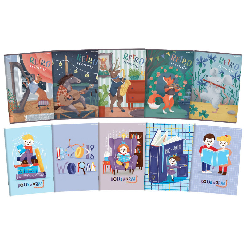 Zeszyt A5 32k kratka margines 70g BOOK/RETRO 400169402 TOP 2000