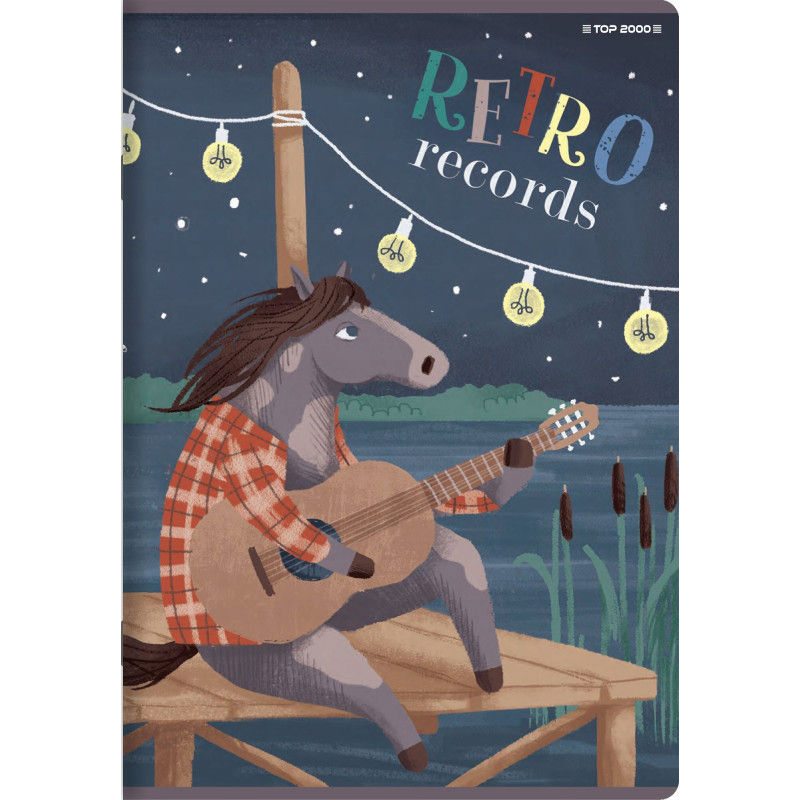 Zeszyt A5 32k kratka margines 70g BOOK/RETRO 400169402 TOP 2000