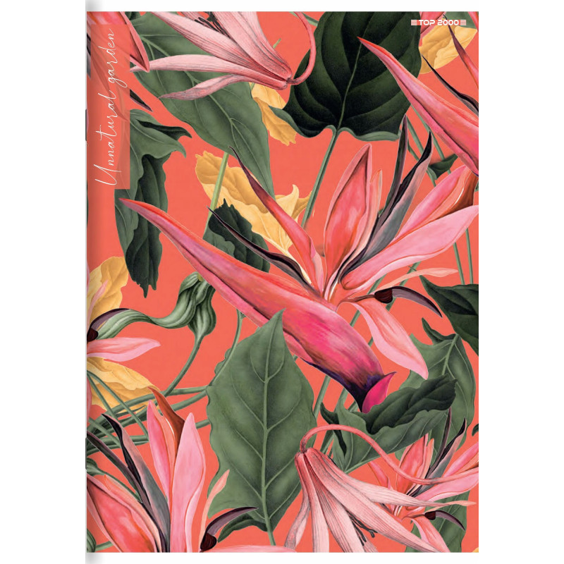 Zeszyt A5 60k kratka margines 70g FLOWERS 400169419 TOP 2000