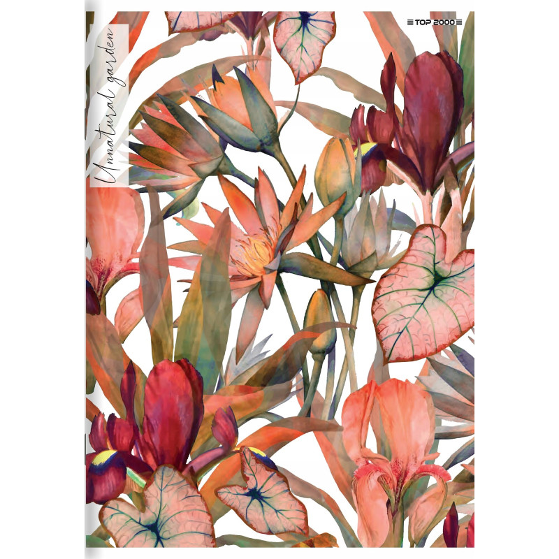 Zeszyt A5 60k kratka margines 70g FLOWERS 400169419 TOP 2000