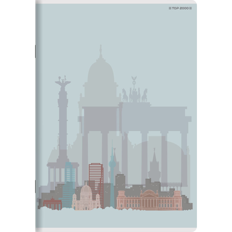 Zeszyt A5 60k kratka margines 70g CITY/GRAD 400169442 TOP 2000