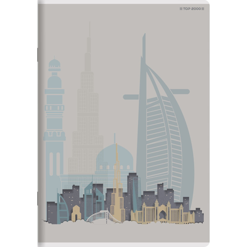 Zeszyt A5 60k kratka margines 70g CITY/GRAD 400169442 TOP 2000