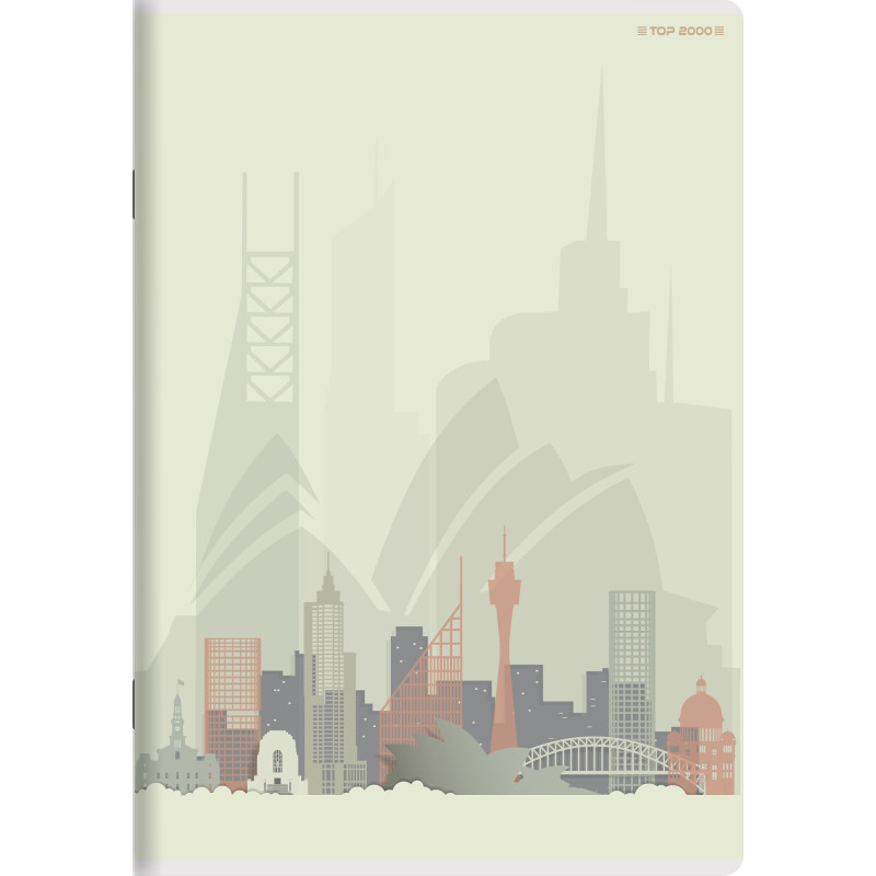 Zeszyt A5 60k kratka margines 70g CITY/GRAD 400169442 TOP 2000