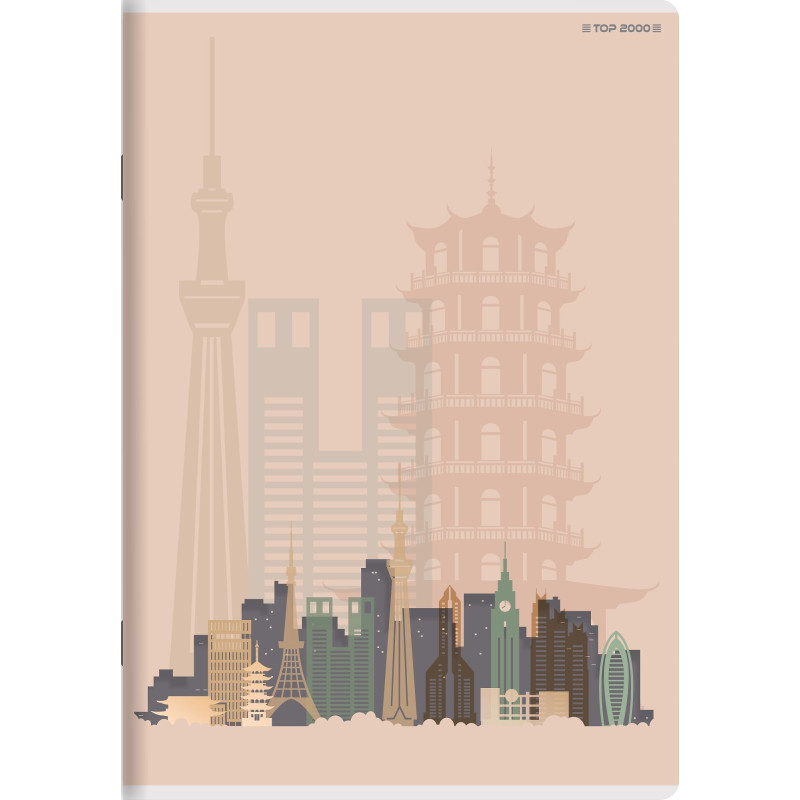 Zeszyt A5 60k kratka margines 70g CITY/GRAD 400169442 TOP 2000
