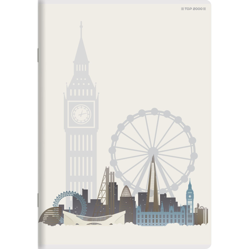 Zeszyt A5 80k kratka margines 70g CITY/GRAD 400169444 TOP 2000