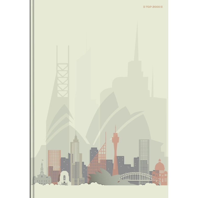 Zeszyt szkolny A4 Brulion 96 kartek w kratkę 70g CITY/GRAD 400169453 TOP 2000